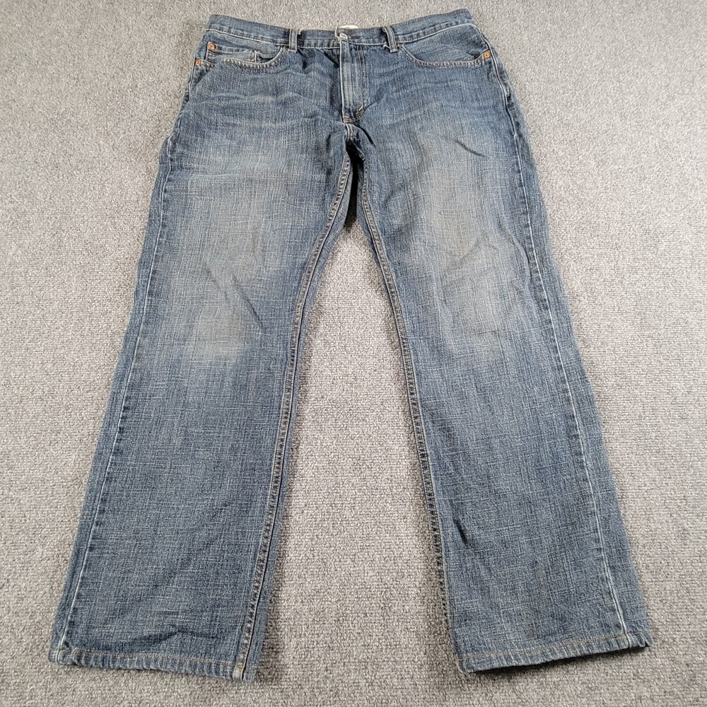 Levis Jeans Men's 559 (38x32 Label) Relaxed Straight Legs Black‎ Batwing